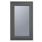 Crystal  Left-Hand Opening Obscure Double-Glazed Casement Anthracite on White uPVC Window  610mm x 1115mm