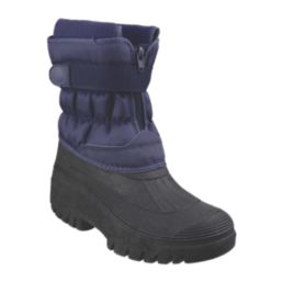 Cotswold Chase Touch Fastening and Zip up Size 12  Navy Non Safety Wellies