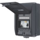 British General  IP65 Weatherproof Outdoor 5-Module 5-Way Part-Populated  EV Charger Consumer Unit with SPD