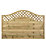 Forest Prague  Lattice Curved Top Fence Panels Natural Timber 6' x 4' Pack of 10