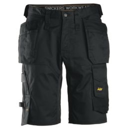 Snickers 6151 Stretch Work Shorts Black 30" W