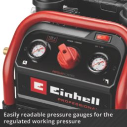 Einhell Professional SILENZZO 18/160 6Ltr 18V Li-Ion Power X-Change  Cordless Compressor - Bare