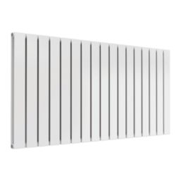 Reina Flat Double 600mm x 1254mm 4362BTU White Horizontal Designer Radiator