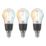 LAP  SES Mini Globe LED Virtual Filament Smart Light Bulb 3.4W 470lm 3 Pack