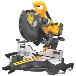 DeWalt DCS781X2-GB 305mm 54V 2 x 9.0Ah Li-Ion XR FlexVolt Brushless Cordless Double-Bevel Sliding Mitre Saw