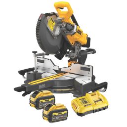 DeWalt DCS781X2-GB 305mm 54V 2 x 9.0Ah Li-Ion XR FlexVolt Brushless Cordless Double-Bevel Sliding Mitre Saw