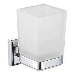 Aqualux Goodwood Tumbler Holder with Glass Chrome