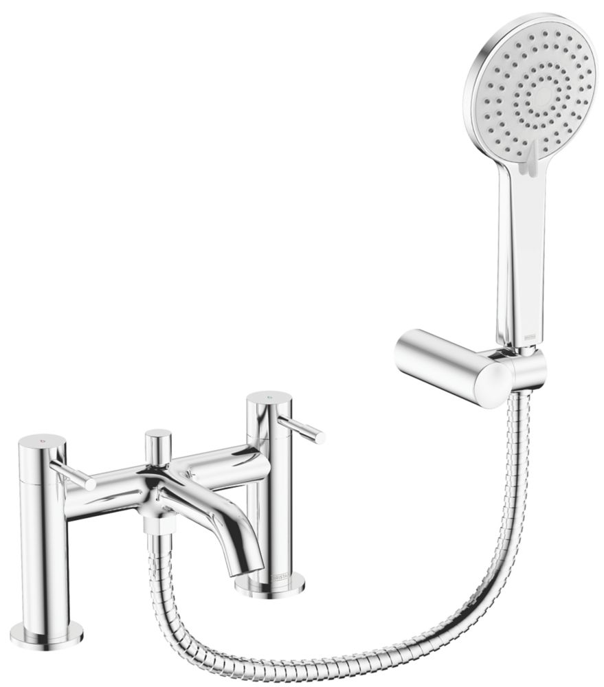 Bristan Mila DeckMounted Bath/Shower Mixer Chrome Screwfix