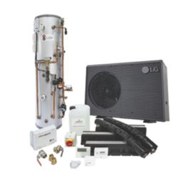LG Therma V R32 S Series 7kW Air-Source Pre-Plumbed Heat Pump Kit 170Ltr