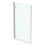 Ideal Standard i.life Frameless Silver Hinged Bath Screen Right-Handed 815-840mm x 1505mm