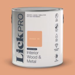 LickPro 2.5Ltr Orange 05 Satin Water-Based Trim Paint