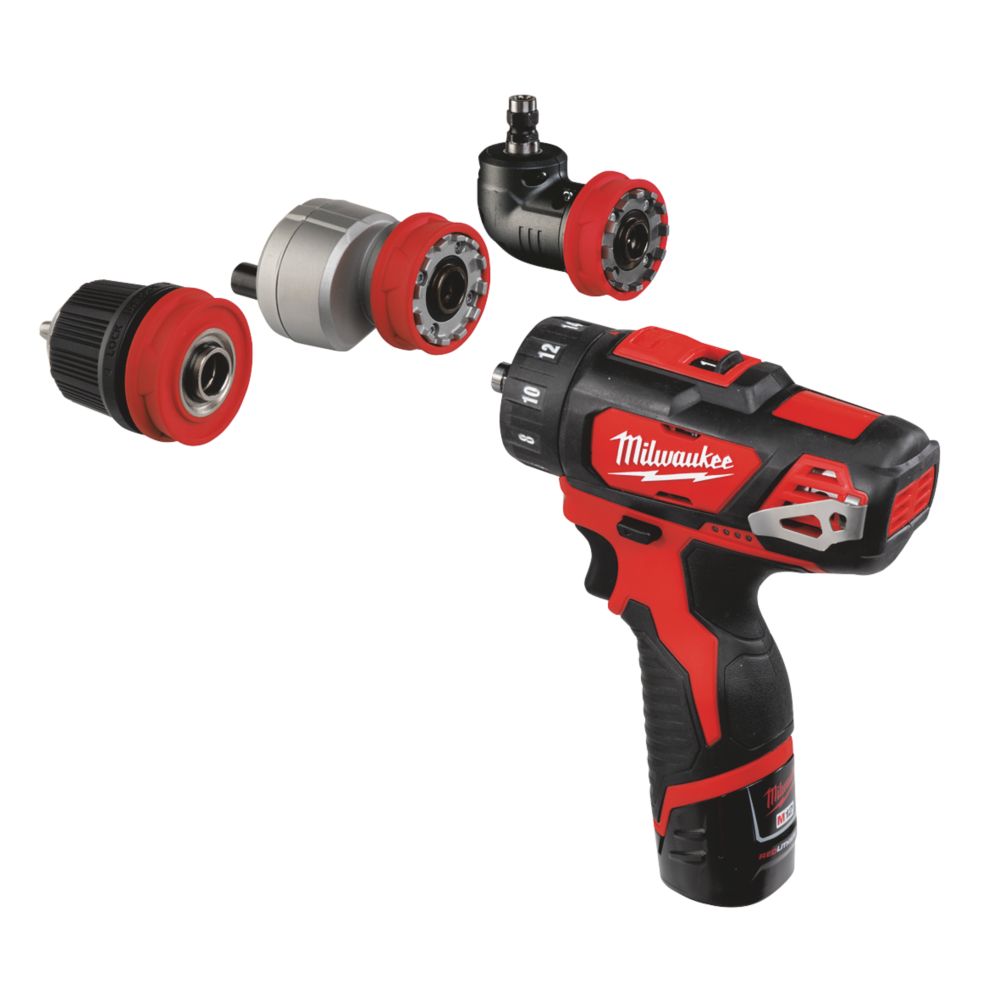 Refurb Milwaukee M12 BDDX-202C 12V 2 x 2.0Ah Li-Ion RedLithium  Cordless Drill Driver