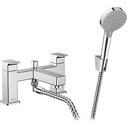 Hansgrohe Vernis Shape Deck-Mounted Bath Mixer with Hand shower Chrome
