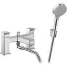 Hansgrohe Vernis Shape Chrome 126mm Deck Mounted Dual Control  Shower Mixer Tap