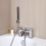 ETAL Kinlin Chrome 143mm Deck Mounted Dual Control Manual Shower Mixer Tap