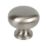 Essentials  Sleek Round Knobs Satin Nickel 30mm 2 Pack