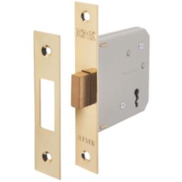 ERA  3 Lever Brass Mortice Deadlock 76mm Case - 56mm Backset