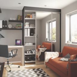 Spacepro Wardrobe End Panel Black 2800mm x 620mm