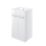 Ohio 2-Door Bathroom Vanity Unit with Ceramic Basin Gloss White 510mm x 390mm x 848mm