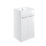 Ohio 2-Door Bathroom Vanity Unit with Ceramic Basin Gloss White 510mm x 390mm x 848mm