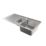 Swirl Canche 1.5 Bowl  Polished Stainless Steel Sink 1005mm x 505mm