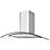 Cooke & Lewis  Curved Glass Hood Stainless Steel 900mm