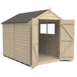 Forest  6' x 8' (Nominal) Apex Overlap Timber Shed with Assembly