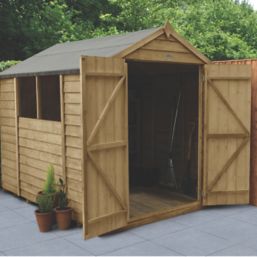 Forest  6' x 8' (Nominal) Apex Overlap Timber Shed with Assembly