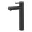 Swirl Bonda Black 250mm Standard Round Head Mono Basin Mixer Tap