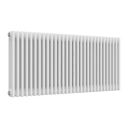 Reina 600mm x 1370mm 6086BTU White Horizontal 3 Column Radiator