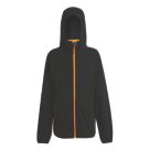 Regatta Navigate Hooded Zip Fleece Black/Orange Pop 2X Large 47" Chest