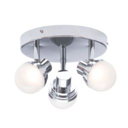Spa Milan Round 3-Light Ceiling Light Chrome