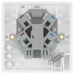 British General  13A Unswitched Fused Spur & Flex Outlet  White