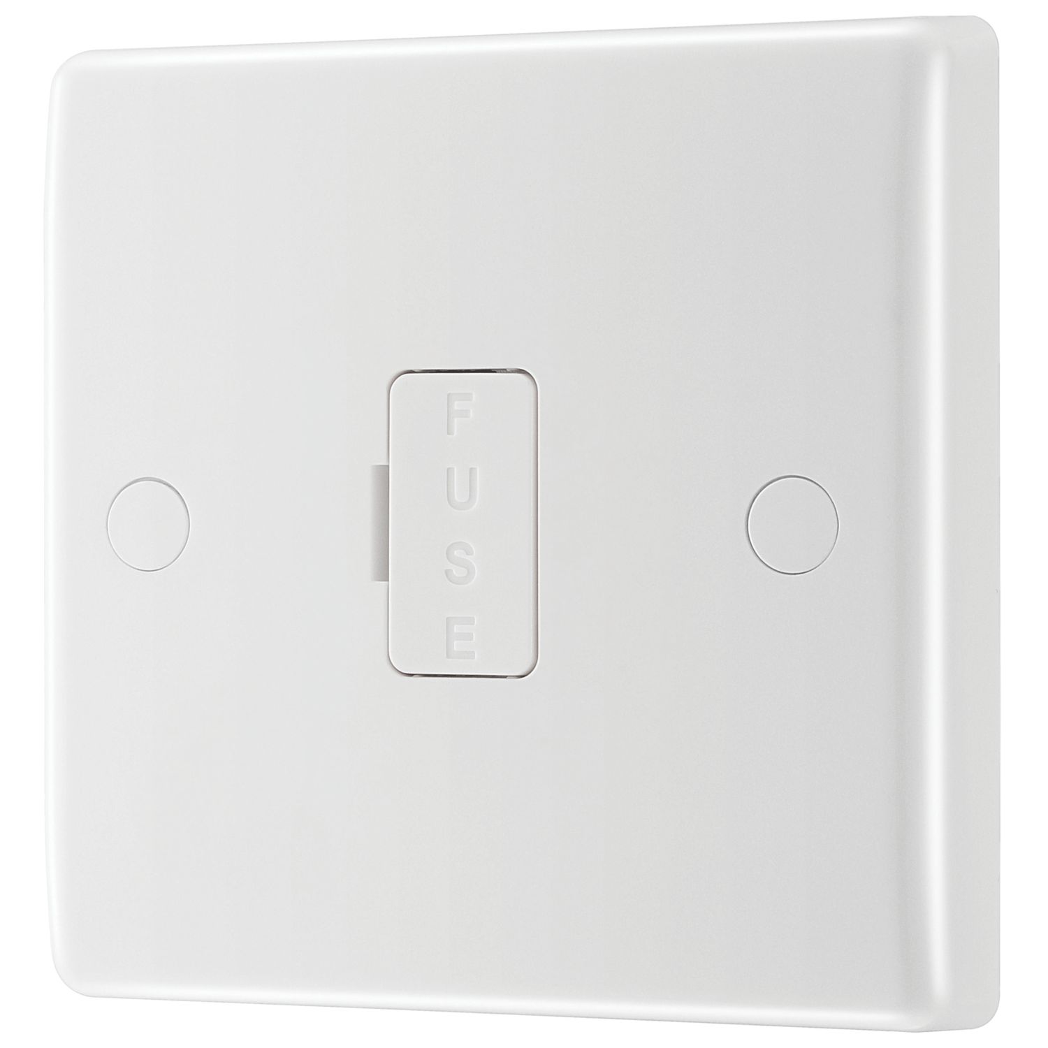 British General 13A Unswitched Fused Spur & Flex Outlet White (926XF)