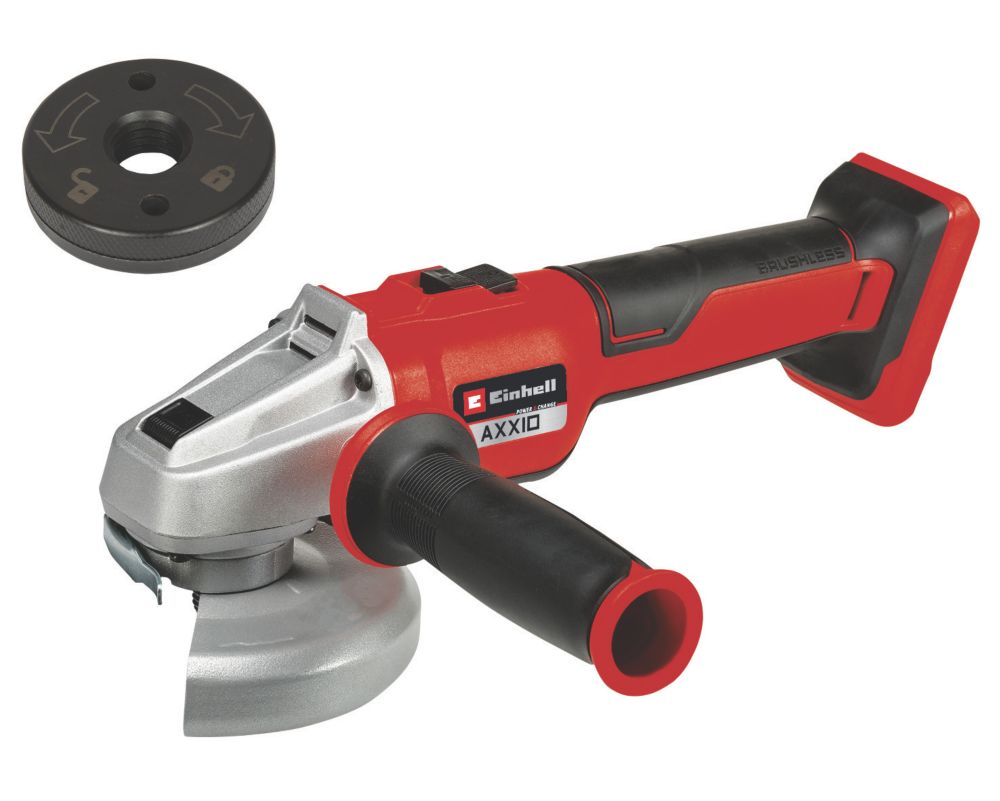 Einhell Professional AXXIO 18/125 Q Solo 18V Li-Ion Power X-Change 5" Brushless Cordless Quick Release Angle Grinder - Bare