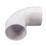 FloPlast  Bends 92.5° White 40mm 5 Pack
