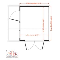 Shire Crib 7' x 8' (Nominal) Shiplap T&G Timber Playhouse