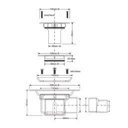 McAlpine TSG50SS  Shower Gully