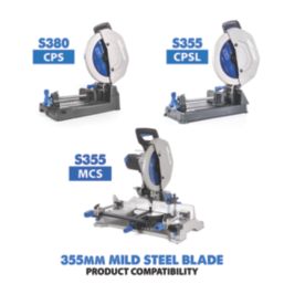 Evolution M355TCT-66CS Mild Steel Circular Saw Blade 355mm x 25.4mm 66T