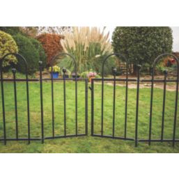 Apollo Appleton Easy Fit  Fence Gates Matt-Black 94cm x 92cm 1 Pair