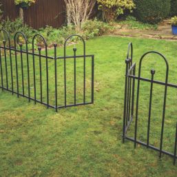 Apollo Appleton Easy Fit  Fence Gates Matt-Black 94cm x 92cm 1 Pair