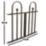 Apollo Appleton Easy Fit  Fence Gates Matt-Black 94cm x 92cm 1 Pair