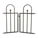Apollo Appleton Easy Fit  Fence Gates Matt-Black 94cm x 92cm 1 Pair
