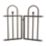 Apollo Appleton Easy Fit  Fence Gates Matt-Black 94cm x 92cm 1 Pair