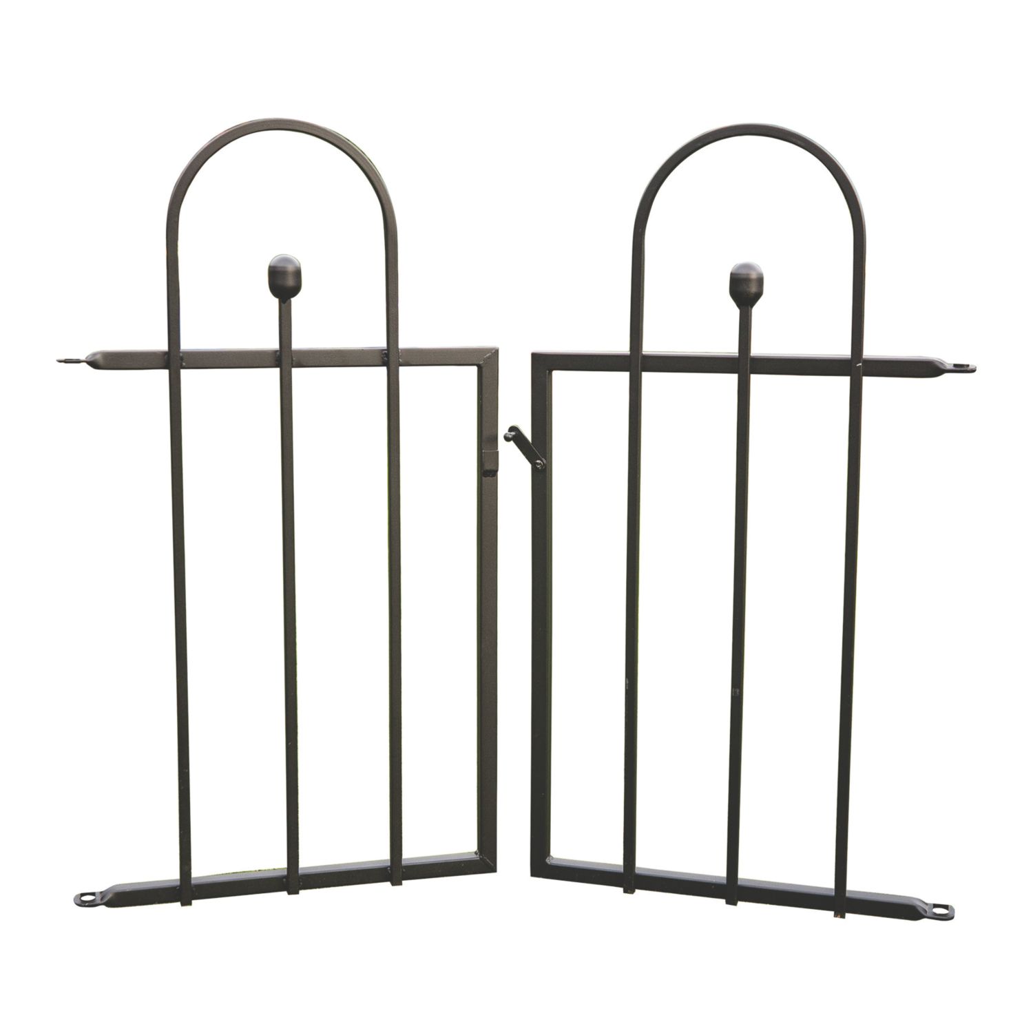 Apollo Appleton Easy Fit Fence Gates Matt-Black 121cm x 92cm 1 Pair (927AV)
