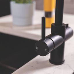ETAL Elise 3-in-1 Instant Boiling Water Kitchen Tap Matt Black