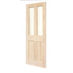 Victorian 2-Clear Light Unfinished Pine Wooden 2-Panel Internal Door 1981mm x 686mm