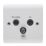 Crabtree Instinct 1-Gang Triplex Multimedia Socket White
