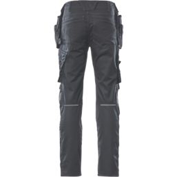 Mascot Kassel Unique Work Trousers Black 42.5" W 35" L