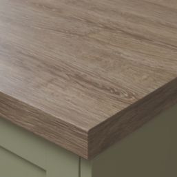 Wilsonart Mondego Oak Matt Brown Wood Effect Laminate Worktop 3000mm x 600mm x 38mm